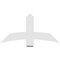 Ekena Millwork Bellingham Architectural Grade PVC Gable Bracket, 48"W x 24"H x 2"D x 6"F, 12/12 Pitch GBP048X24X0206BEL00 - alternate 2